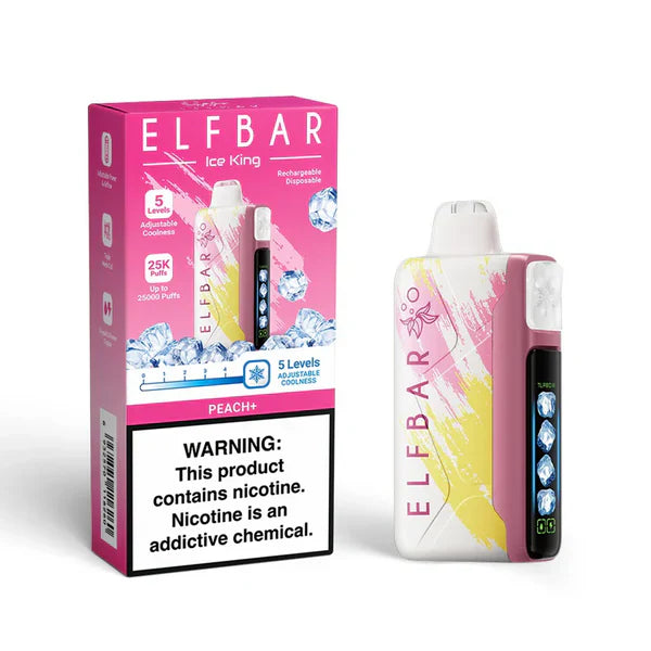 elfbark 25000 Iceking エルフバー ELF Bar Ice King 25K Puffs 5%/50mg Disposable Pod Device – Capital