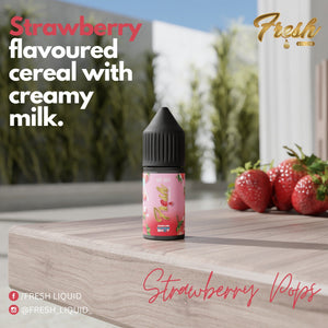 Fresh E-liquid - Strawberry Popps Salt Flavour Shot Kit, 30ml