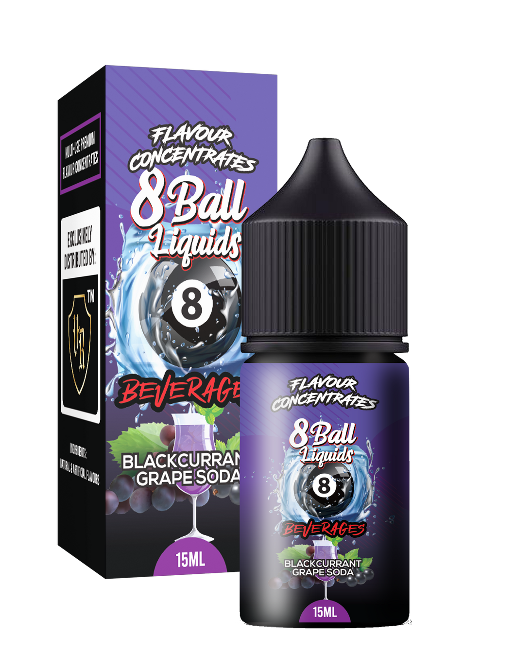 8 Ball LONGFILL - Blackcurrant Grape Soda MTL/Salt 30ML