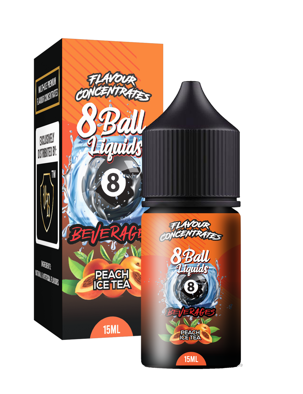 8 Ball LONGFILL - Peach Ice Tea MTL/Salt 30ML