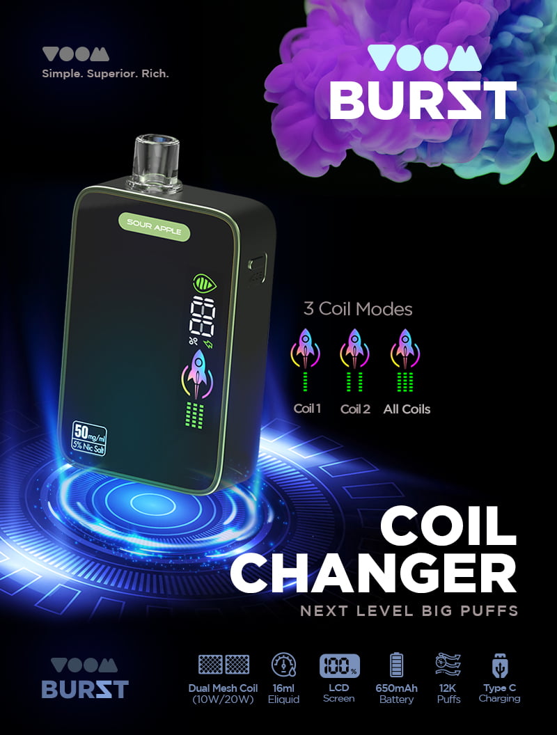 Voom Burst (50Mg) 15000 Puffs Disposable – TVJB Goodwood