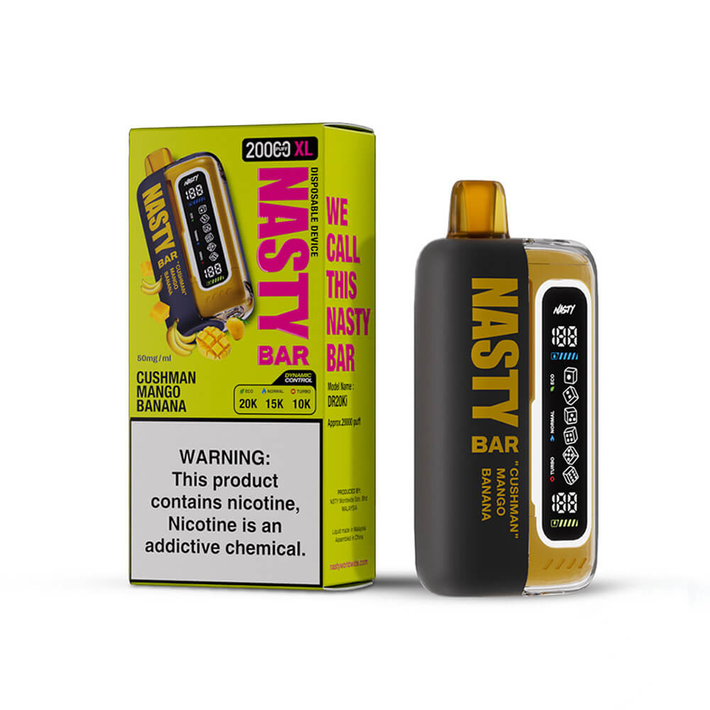 nasty bar vape XL 20 000 Puff 5% Disposable – TVJB Goodwood Flavor:Ice Mango does kwik trip sell puches