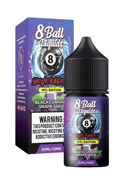 Vape Republic - 8 Ball Blackcurrent Grape Soda MTL 12mg, 30ml