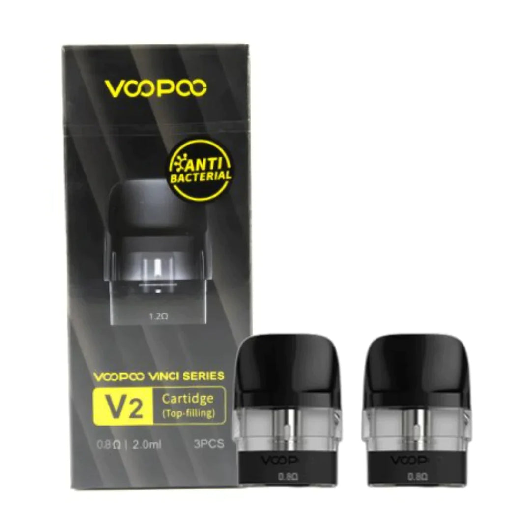VooPoo - Vinci V2 Pod Cartridge 0.8ohm (Topfilling)(1PC)