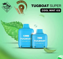 Load image into Gallery viewer, Tugboat Super (50mg) 12000 Puff Cartridges
