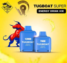 Load image into Gallery viewer, Tugboat Super (50mg) 12000 Puff Cartridges
