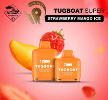 Load image into Gallery viewer, Tugboat Super (50mg) 12000 Puff Cartridges
