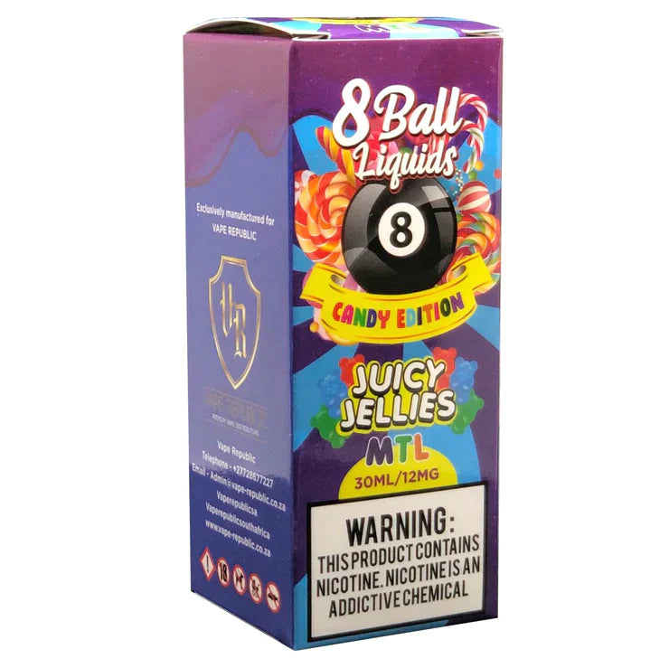 Vape Republic - 8 Ball Candy Jellies MTL 12mg, 30ml