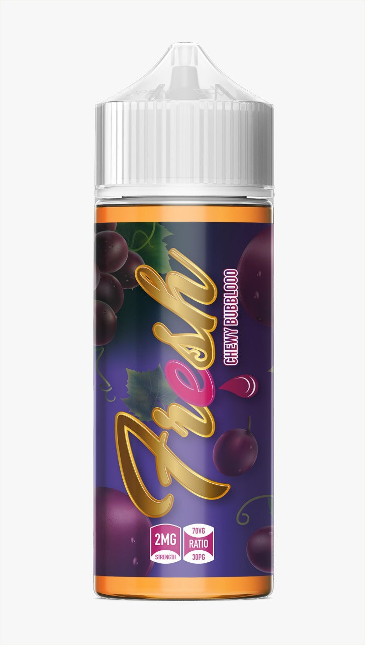 Fresh E-liquid - Bubbloo Grapetizing Bubblegum Flavoured 2mg, 120ml